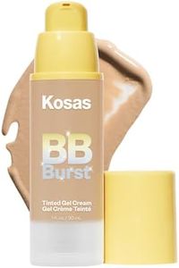 Kosas BB Burst Tinted Face Gel Cream - Supports Healthy Collagen, Smoothes Skin, Hydrates & Moisturizes - Lightweight Buildable Coverage - Medium Tan Warm 25, (1 Oz/30 ML)