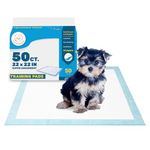 Fluffy Ventures Pet Dog and Puppy Pee Training Pads, Disposible Potty Pads, Regular 22" x 22" - 50 Count