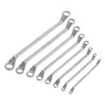 KROST 8PCS RING SPANNER SET Stainless Steel Ring Spanner Set (Silver, 8 Piece)