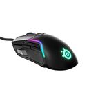 SteelSeries Rival 5 Gaming Mouse with PrismSync RGB Lighting and 9 Programmable Buttons – FPS, MOBA, MMO, Battle Royale – 18,000 CPI TrueMove Air Optical Sensor - Black