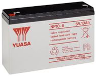Yuasa NP10-6 Lead Battery 6V (Faston 187-4.8mm)