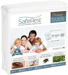 SafeRest Premium King 9" Thick Split Box Spring Encasement - Waterproof - Breathable, Noiseless and Vinyl Free - Fits Up to 9" - Split King