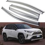 SPEEDLONG Car Window Visor Vent Shade Deflector Sun/Rain/Fog Guard Compatible with Toyota RAV4 / RAV4 Hybrid 2019 2020 2021