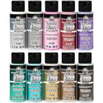 FolkArt Extreme Glitter Paint Set, 10 Colors, 59 ml (Pack of 10)