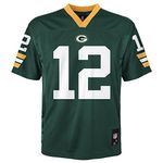 NFL Youth Boys 8-20 Aaron Rodgers Green Bay Packers Boys -Player Name Jersey, Hunter, L(14-16)