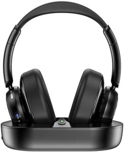 Tianfucen Wireless Headphones for TV - BKM500 TV Headphones Wireless with Multifunctional Base Set Optical, AUX, RCA, Plug & Play, 98FT Farther Range,35hr Audio Playtime
