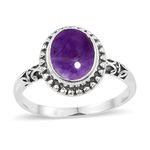 925 Sterling Silver Ring for Womens, Amethyst Gemstone Unique Handcrafted Ring