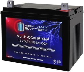 Mighty Max Battery ML-U1R-CCAHR 12V 320CCA Replacement Battery Compatible with Husqvarna LGT2654 U1R Lawn Mower
