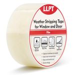 LLPT Window Weather Sealing Tape | 51mm x 33m | Strong Adhesive Ultra High Performance Weather Resistant Tape | for Window Draft Isolation Surface Protection Transparent (WWT208)