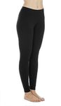 Thermajane Long Johns for Women - Thermal Leggings for Women, Fleece Lined Thermal Underwear Bottoms, Black, X-Small