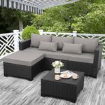 Rattaner 3 Pieces Patio Furniture S