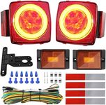 Kohree 12V Led Trailer Light Kit, Boat Submersible Trailer Tail Light Utility Led Trailer Lights and Wiring Kit for Camper Truck RV Marine Snowmobile Under 80 Inch, IP68 Waterproof