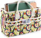 E-WEICHEN Craft Organizer Tote Bag Art Storage Caddy with Multiple Pockets Containers for Art, Craft, and Office Supplies