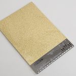 Italian Options 250GSM Non Shed Glitter Card Craft Paper 10 Sheets, A4 Size, Gold