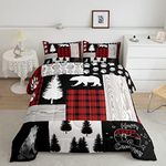 Erosebridal Patchwork Grid Bedding,