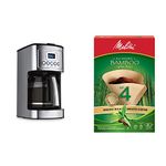 Cuisinart DCC-3200C 14-Cup Programmable Coffeemaker + Melitta 625000 Bamboo Super Premium Coffee Filters (80 Count)