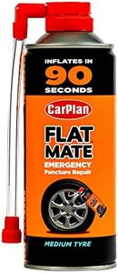 CarPlan Flat Mate Emergency Puncture Repair, Tyre Inflator, Medium Tyre 400 ml