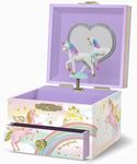 Musical Unicorn Jewelry Box for Girls - Kids Dancing Unicorn Music Box with Mirror, Unicorn Gifts for Little Girls, Jewelry Boxes, Childrens Birthday Gift, Ages 3-10