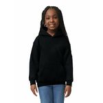 Gildan Unisex Child Youth Sweatshirt, Style G18500b Hooded Sweatshirt, Black, Medium US