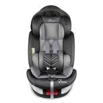 Babykins Convertible Isofix Baby Car Seat 360 Rotatable ECE R44/04 Safety Certified Car Seat for Kids of 0 to 12 Years Age with 4 Recline Position (Black and Grey)