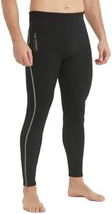Lemorecn Men's Wetsuit Pants 2mm Super Stretch Neoprene for Swimming Snorkeling Scuba Diving Surfing Kayaking Water Sports