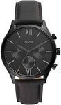 Fossil 44MM Fenmore Black Analog Watch BQ2364