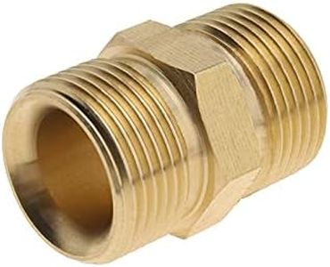 EMSea M22 15mm Male to M22 14mm Male Adapter Brass for Pressure Washer Hose