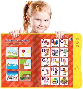 Fun Interactive 8 Page Sound Book - for 3 Year Old Girls & Boys - Electronic ABC Educational Toy - Toddler Learning Toy for Pre-School Kids - Learn Letters, Words, Numbers, Spelling, Melodies, Games.
