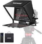 NEEWER Teleprompter X14 II with RT113 Remote & App Control, 14" Beamsplitter, Vertical Adjustable Snap in QR Plate Compatible with 501PL iPhone iPad Tablet Camera Camcorder, Assembly Free