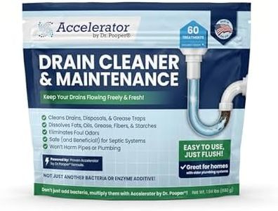 Drain Cleaner & Maintenance - Keeps Drains, Pipes, & Grease Traps Clean and Flowing Smoothly - Eliminates Odors - Non-Toxic & Pesticide-Free - Septic-Friendly - Made in USA