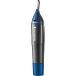 Remington Nose, Ear and Eyebrow Trimmer for Men (Dual Edged Comfort Tip Blade, Rotary Trimmer, 2 Comb Attachments, Showerproof, Battery Operated with Battery Included) NE3850