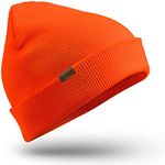 Beanie for Men Women Winter Skullies Cap Thermal Accessories Orange