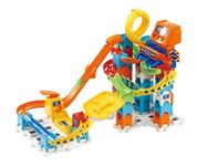 VTech Marble Rush Speedway, Construction Toys for Kids with 5 Marbles and 70 Building Pieces, Electronic Marble Run, Colour-Coded Building Toy, 4 Years +, English Version