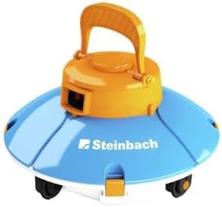 Steinbach Poolrunner Battery Basic 2.0 | Akku-Poolsauger für Flache Poolböden bis 10 m² | mit „Touch and Reverse“ Technologie | 60 Min Laufzeit | für Folienpools | einfache Handhabung