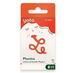 Yoto Phonics: Letters & Sounds: Phase 1 – Kids 7 Audio Cards for Use with Player & Mini All-in-1 Audio Player, Educational Screen-Free Listening with Fun Interactive Learning Activities, Ages 3+