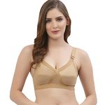 Floret Cotton Women's Cut & Sew Non Padded & Non-Wired Full Coverage Bra (D, Nude, 32)