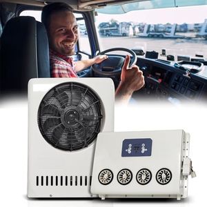 Mieligo 12V Air Conditioner 9500BTU, Mini Split 12 Volt Air Conditioner, Semi Truck 12 Volt DC Air Conditioner, Cooling Low Noise for Semi Trucks, Pickup, Trucks, Car, RV, Vans, Trailer, Buses
