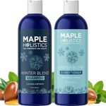 ★ Shampoo and Conditioner Set ★ Winter Blend Shampoo + Natural Conditioner Set with 5 Mint Varieties ★ Gentle Ingredients for Women & Men - Safe for Colored Treated Hair ★ USA Made By Maple Holistics