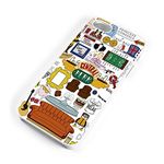 Hard Case for iPhone 5/5S Model - Friends TV Show Quote Collage (White)