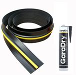 15mm High Garage Door Threshold Seal Kit 2.21m Length | Flexible PVC | Complete Kit Includes Adhesive | GaraDry