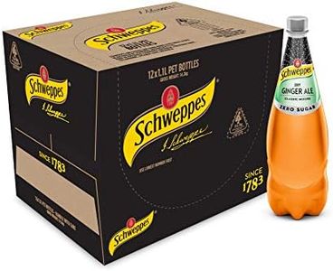 Schweppes Dry Ginger Ale Zero Sugar, 12 x 1.1L