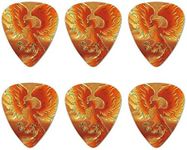 Phoenix Rising from the Flames Novelty Guitar Picks Medium Gauge - Set of 6