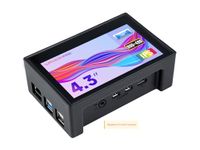 Waveshare 4.3inch Capacitive Touch Display for Raspberry Pi with Protection Case 800×480 Resolution IPS Wide Angle MIPI DSI Interface,Compatible with Raspberry Pi 4 ONLY