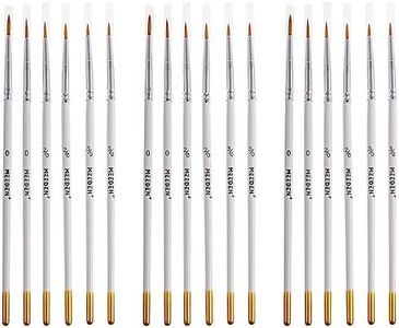 MEEDEN Detail Paint Brush Set - 18 Miniature Art Brushes for Fine Detailing & Art Painting - Acrylic, Watercolor, Oil - Miniatures, Models, Airplane Kits, Nail