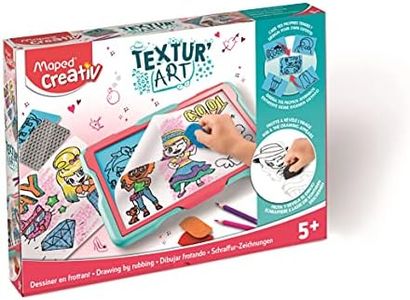 Maped Creativ - Textur'Art Fashion - Dessiner en frottant - Plateau de Dessin ludique - Loisirs Créatifs Enfants dès 5 Ans 907046 Multicolore