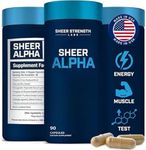 Alpha Mens Supplement - Premium Blend of Fadogia Agrestis Tongkat Ali and Shilajit - Alpha Supplements for Men Muscle Builder - Energy, Strength & Stamina