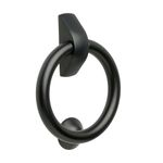 Hardware Solutions - Ring Door Knocker - Matt Black - 110 x 143mm