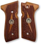 Zib Grips Wooden Handmade Grips for Beretta 92FS, 92, 92F, 92A1, 92FS INOX, 92G, 92D, 96, 96D, 96A1, M9, M9A1 and Girsan Regard MC Grips, Cachas para 9mm Beretta 92FS (92 F - Classical Series)