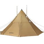 Camping Hot Tent 4 Season Tent, POMOLY Bromance 70 Tipi Tent for 2-4 Person Hiking Hunting with 3 Stove Jacks and 2 Half Inner Tents