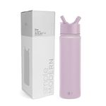 Simple Modern Water Bottle with Straw | Insulated Stainless Steel Thermos for Sports Gym | Summit Collection | 22oz | Lavender Mist